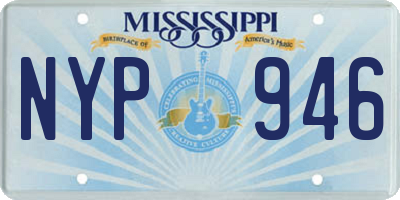 MS license plate NYP946