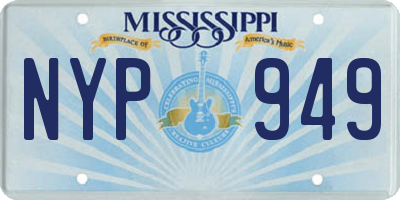 MS license plate NYP949