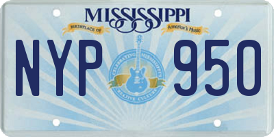 MS license plate NYP950