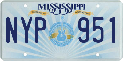 MS license plate NYP951