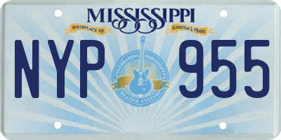 MS license plate NYP955