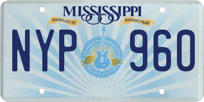 MS license plate NYP960
