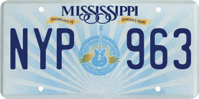 MS license plate NYP963