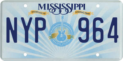 MS license plate NYP964