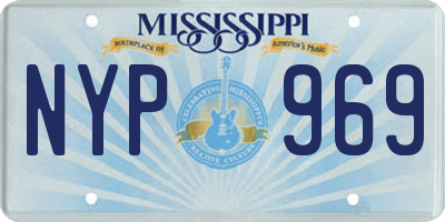 MS license plate NYP969
