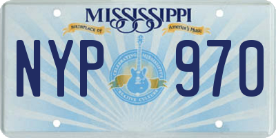 MS license plate NYP970