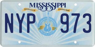 MS license plate NYP973