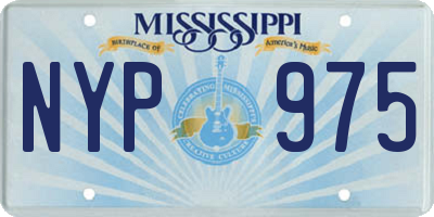MS license plate NYP975