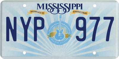 MS license plate NYP977