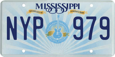 MS license plate NYP979