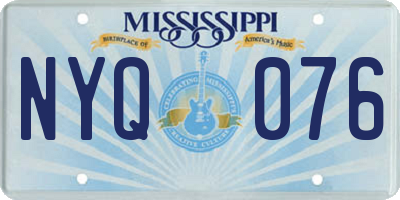MS license plate NYQ076