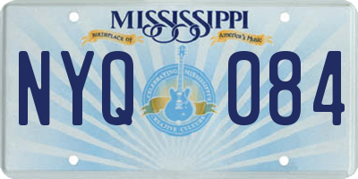 MS license plate NYQ084