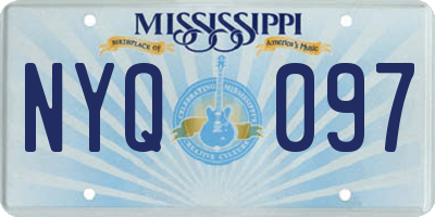 MS license plate NYQ097