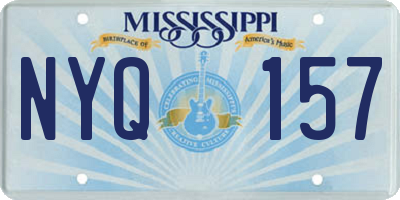 MS license plate NYQ157