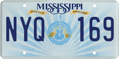 MS license plate NYQ169
