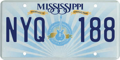 MS license plate NYQ188