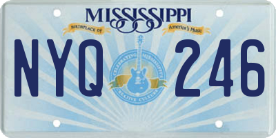 MS license plate NYQ246