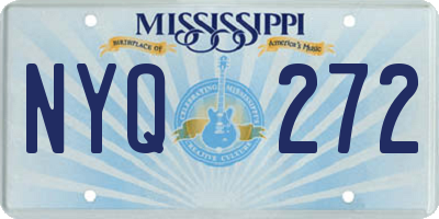 MS license plate NYQ272
