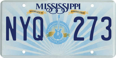 MS license plate NYQ273
