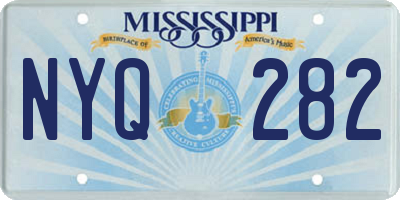 MS license plate NYQ282