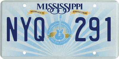 MS license plate NYQ291
