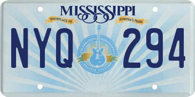 MS license plate NYQ294