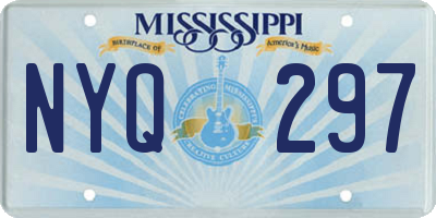 MS license plate NYQ297
