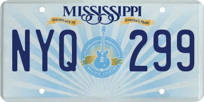 MS license plate NYQ299