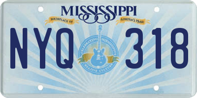 MS license plate NYQ318