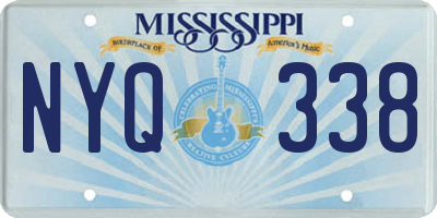 MS license plate NYQ338
