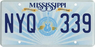 MS license plate NYQ339