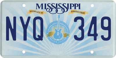 MS license plate NYQ349