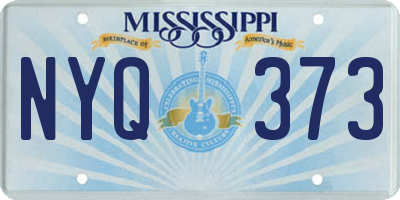 MS license plate NYQ373