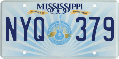MS license plate NYQ379