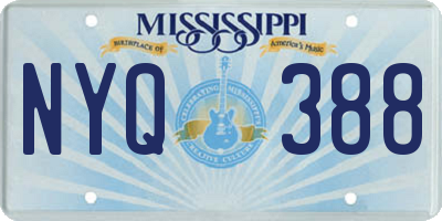 MS license plate NYQ388