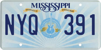 MS license plate NYQ391