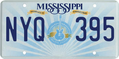 MS license plate NYQ395