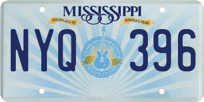 MS license plate NYQ396