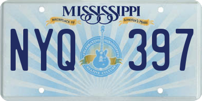 MS license plate NYQ397