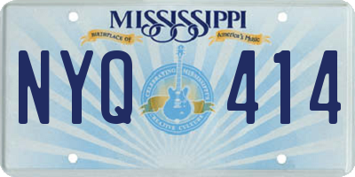 MS license plate NYQ414