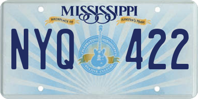 MS license plate NYQ422
