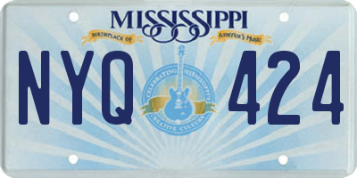 MS license plate NYQ424