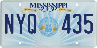 MS license plate NYQ435