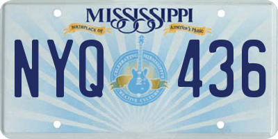MS license plate NYQ436