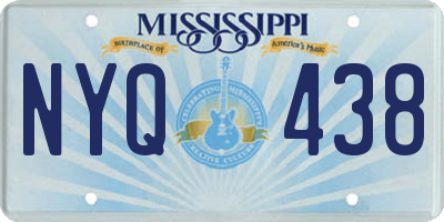 MS license plate NYQ438