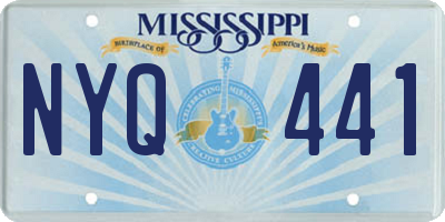 MS license plate NYQ441