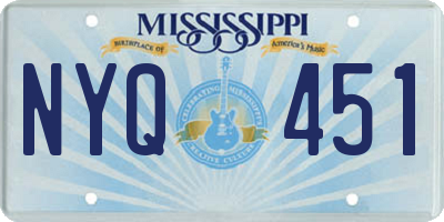 MS license plate NYQ451