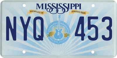 MS license plate NYQ453
