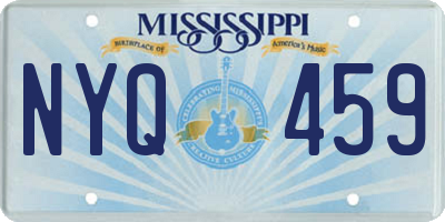 MS license plate NYQ459