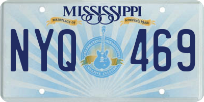 MS license plate NYQ469
